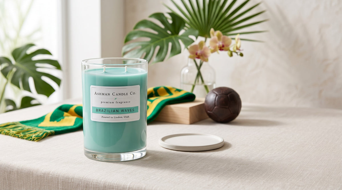 Experience the Tropical Essence of Brazilian Waves Candle | Ashman Candles